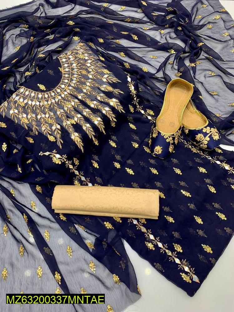 3 PCs suite with matching khussa t4trendz