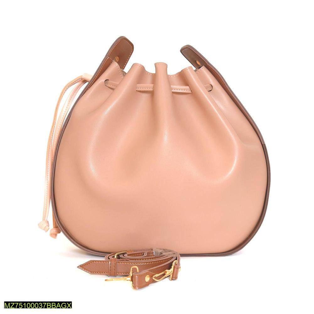 Bali pu leather bucket bag t4trendz