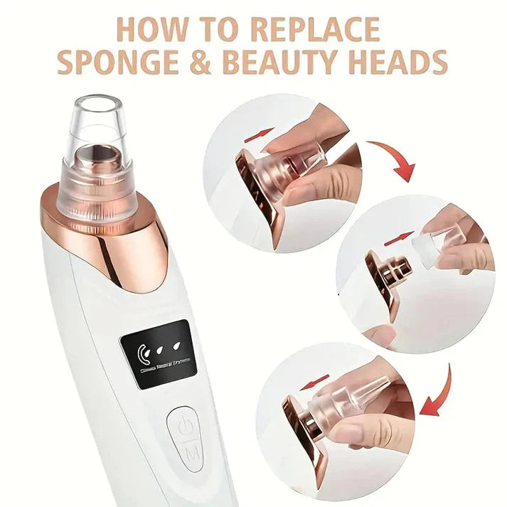 5-In-1 Rechargeable Suction Acne and Blackhead Remover for Men and Women t4trendz