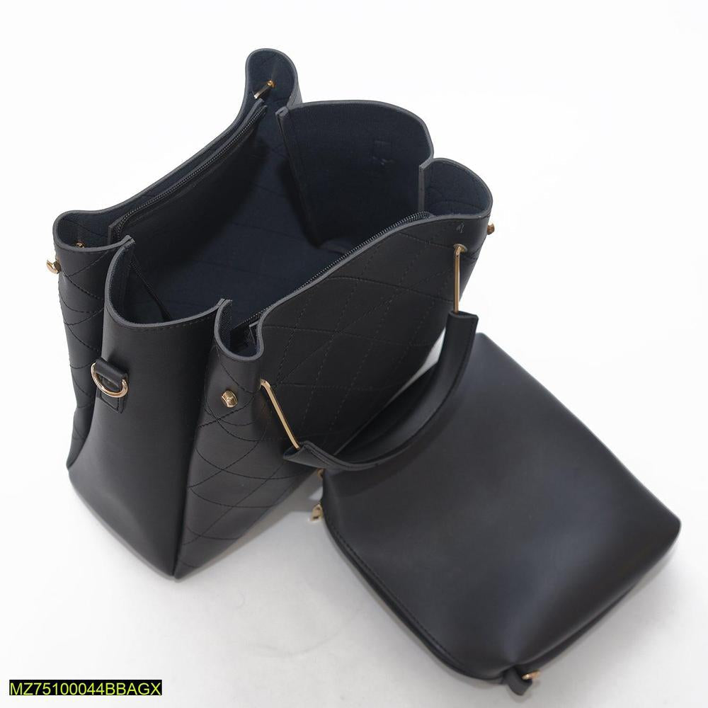 2 PCs berry leather handbags ser t4trendz