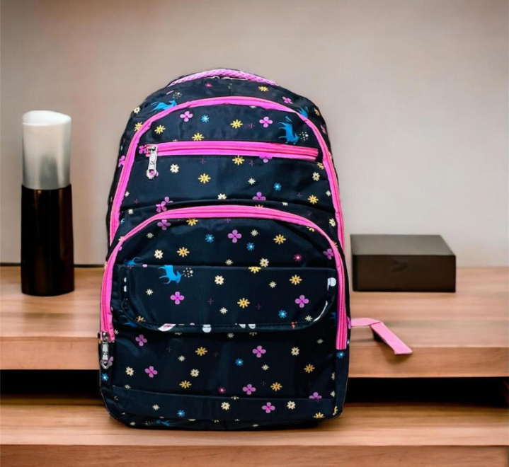 Girl's Nylon Casual Backpack
School bag t4trendz