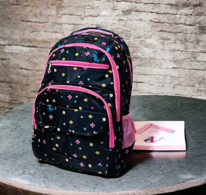 Girl's Nylon Casual Backpack
School bag t4trendz