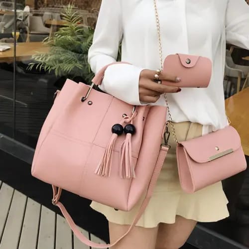Elegant Women's 3 pcs Bags set Little chic