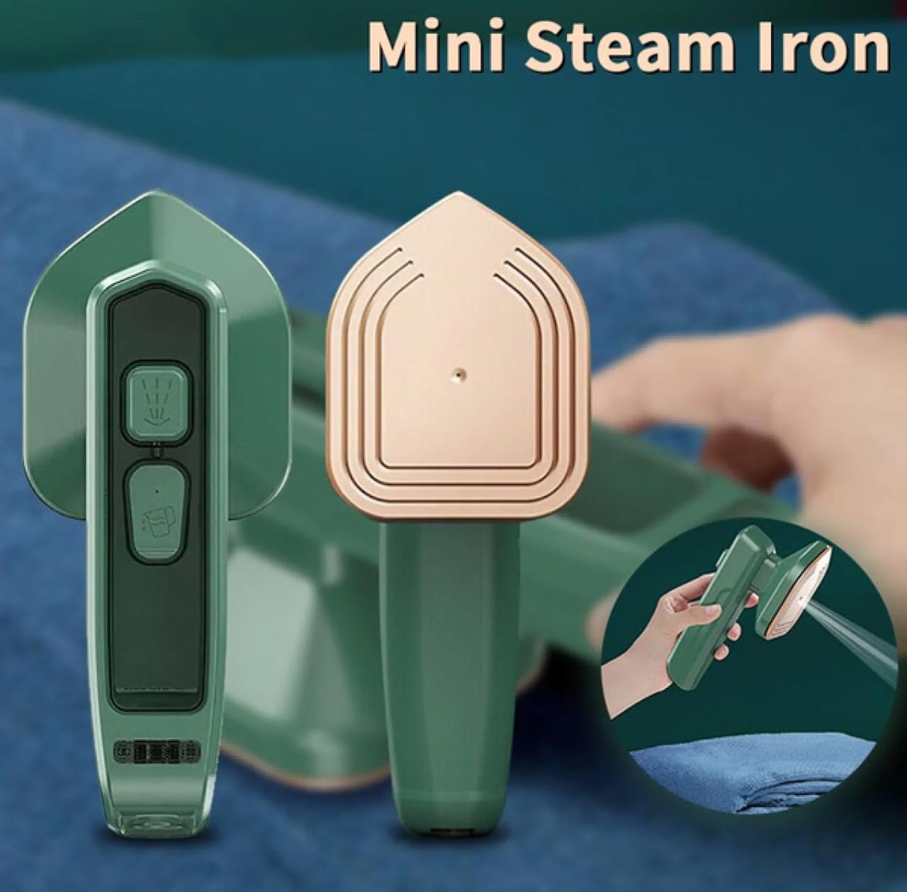 mini portable rechargeable steam iron Little chic