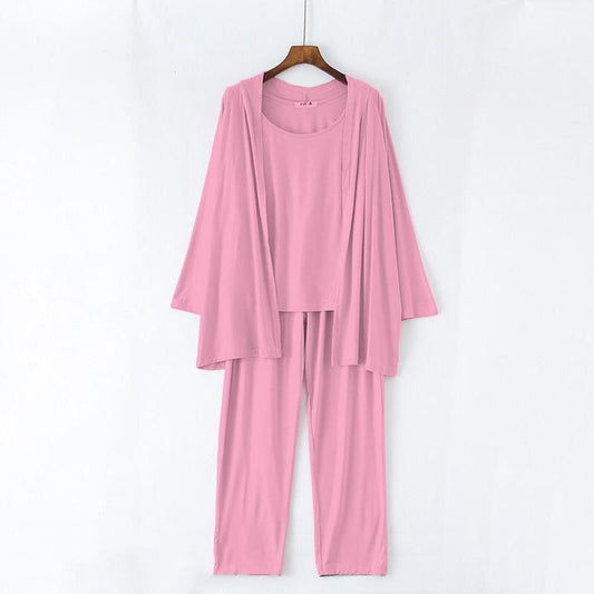 Women's 3 piece stitched cotton jersey sleep wear t4trendz