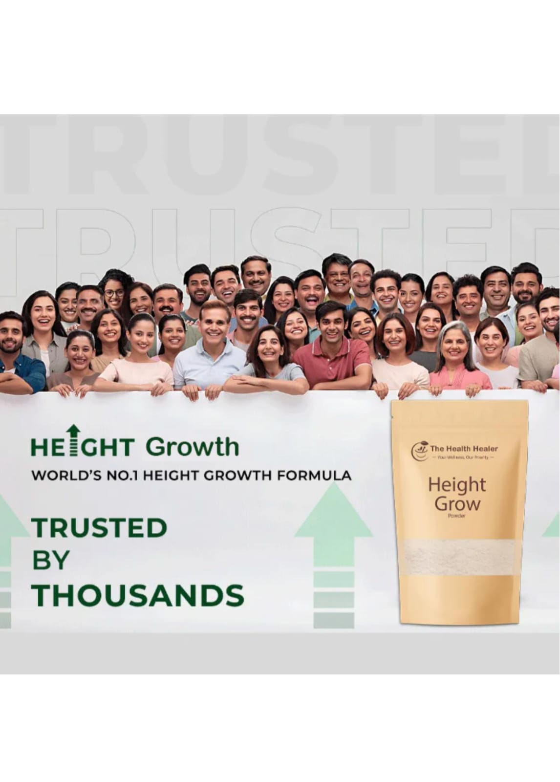 HEALTH HEALER HEIGHT GROW SUPPLEMENT BUY 1 GET 1 FREE