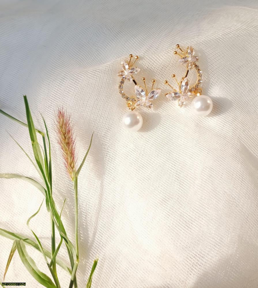Trendy zircon stone earrings t4trendz