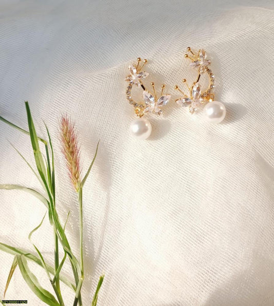 Trendy zircon stone earrings t4trendz