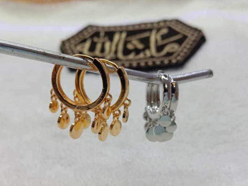 1 carat gold plated bali style earrings t4trendz