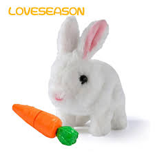 Interactive Walking Plush Bunny Toy – Moving Ears & Sound