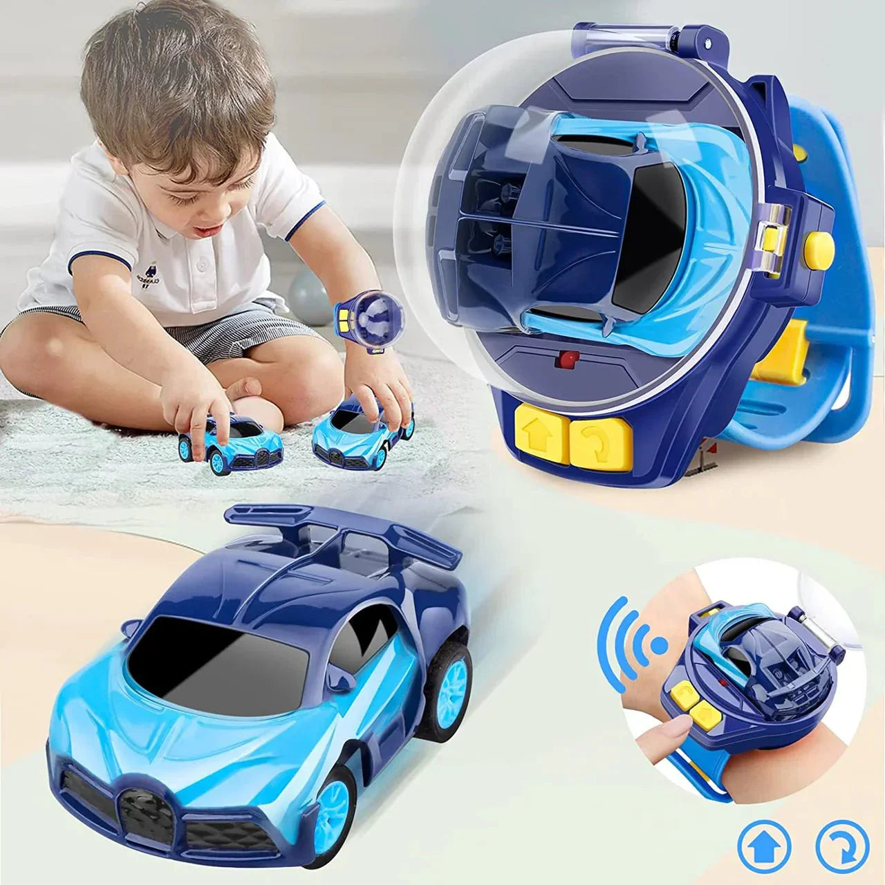 Mini Wrist Watch Remote Control Car Toy – Wearable RC Car for Kids