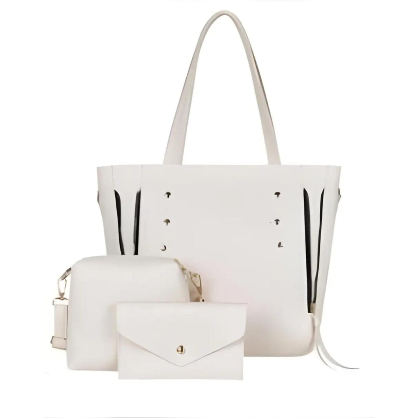 3pcs tote leather handbag Little chic