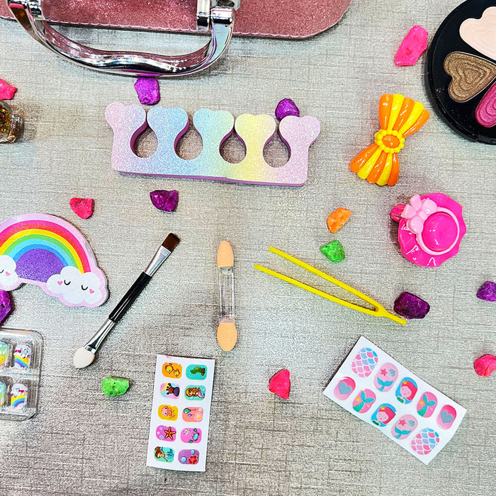 Kids' Beauty Makeup Bag – Pretend Play Cosmetic Set for Girls