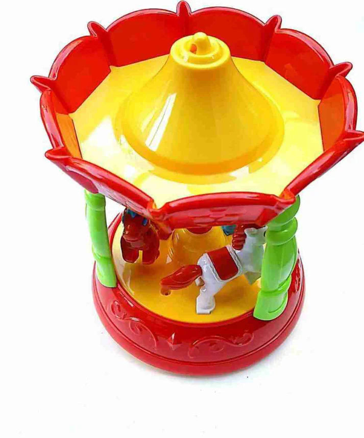 3D Light-Up Musical Merry-Go-Round Carousel Toy – Spinning Music & LED Ride for Kids