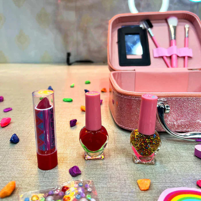 Kids' Beauty Makeup Bag – Pretend Play Cosmetic Set for Girls