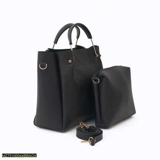 2 PCs berry leather handbags ser t4trendz