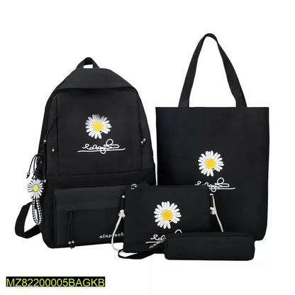 Flora printed casual backpack pack of 4 pcs Markaz
