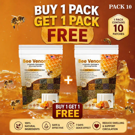 Bee Venom Detox Patches (1 pack Contains 10 pieces) Buy 1 Get 1 Free