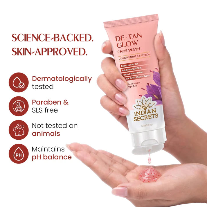 Indian Secrets De-Tan Glow Face Wash