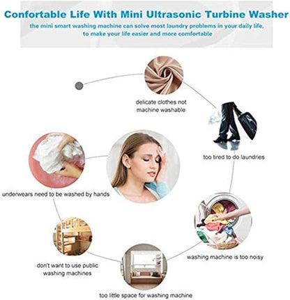 Mini Portable Clothes Washing Machine Little chic