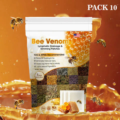 Bee Venom Detox Patches (1 pack Contains 10 pieces) Buy 1 Get 1 Free