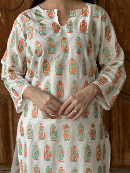 Two PCs women stitched printed Arabic lawn suite shirt and trouser t4trendz