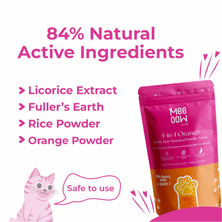 Meeow Hair Removal Wax Powder Mask