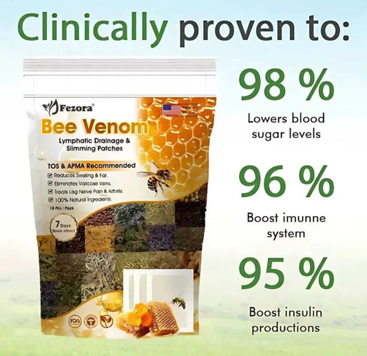 Bee Venom Detox Patches (1 pack Contains 10 pieces) Buy 1 Get 1 Free