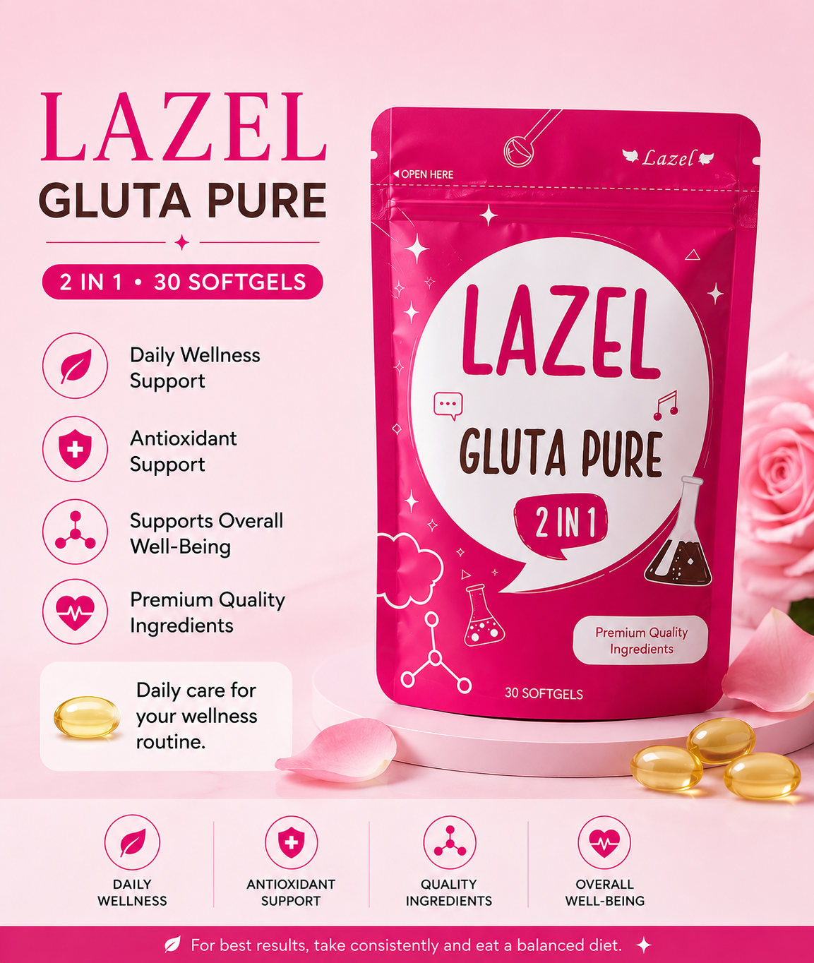Lazel Gluta 2 in 1