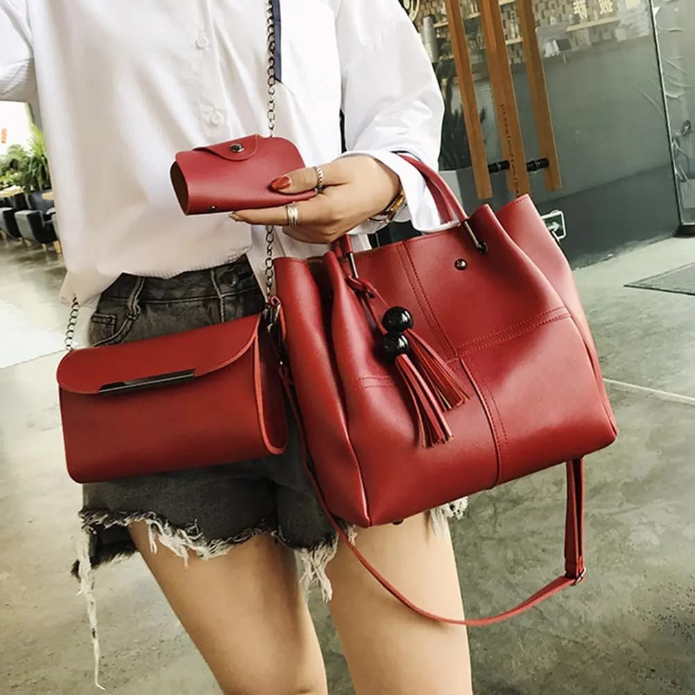 Elegant Women's 3 pcs Bags set Little chic