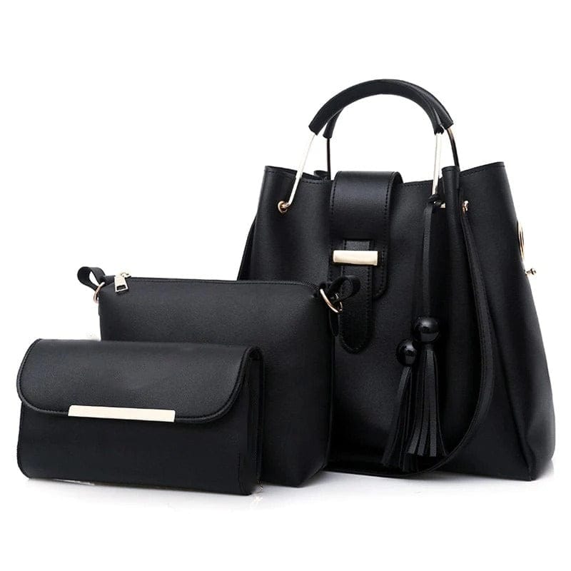 3pcs womens leather handbag Little chic