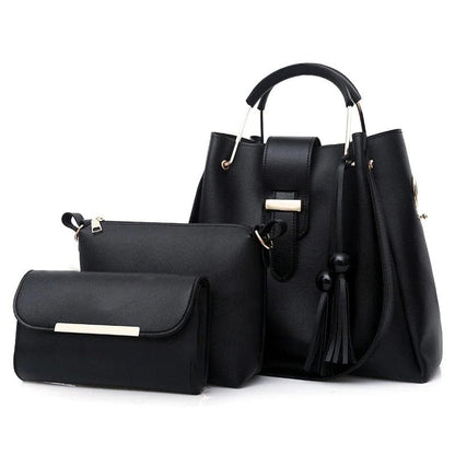 3pcs womens leather handbag Little chic