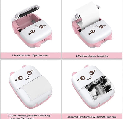 Portable Mini Bluetooth WiFi Printer Little chic