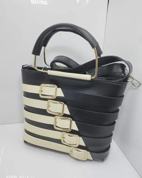 Trendy leather handbag