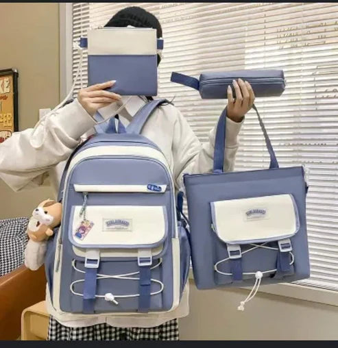 4Pcs/set girls Backpacks