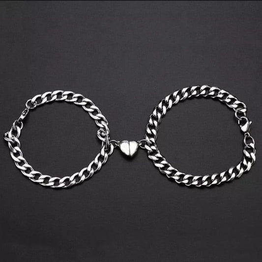 Magnetic heart design couple's bracelet t4trendz