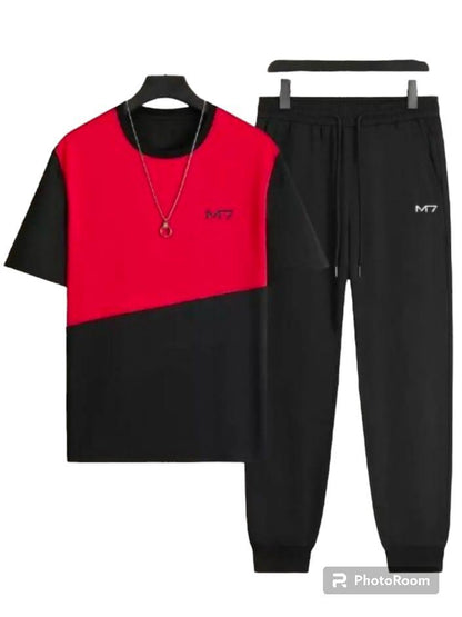 2 pcs unisex polyester printed track suite t4trendz