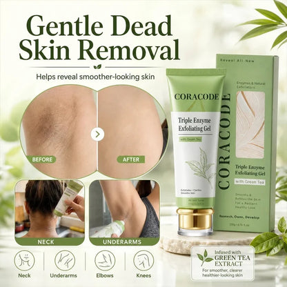 Coracode Triple Enzyme Exfoliating Gel with Green Tea (Buy 1 Get 1 Free)