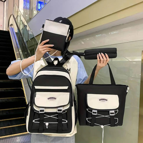 4Pcs/set girls Backpacks