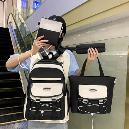4Pcs/set girls Backpacks