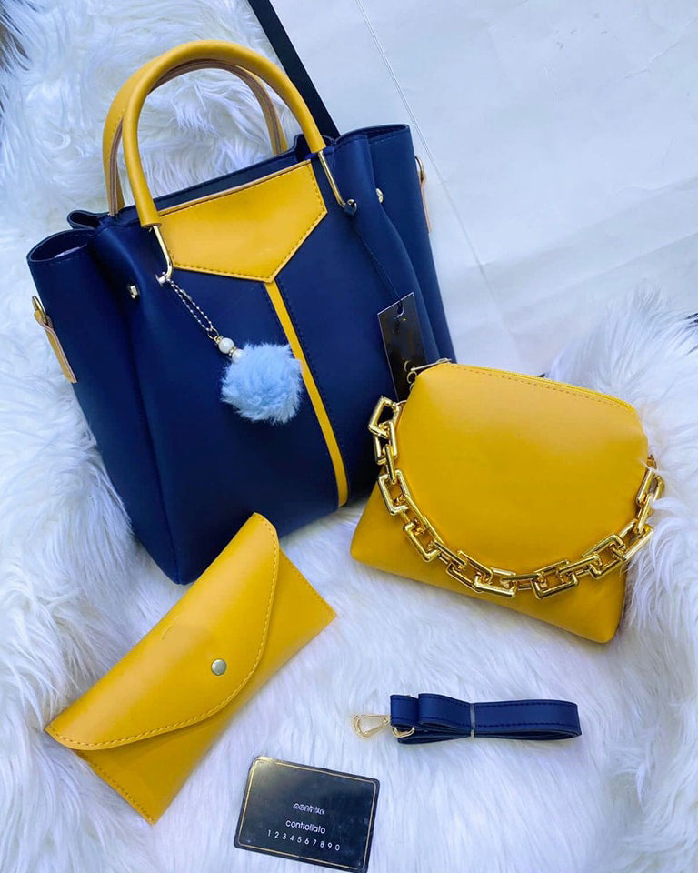 3pcs trendy GlamGrace handbag set Little chic