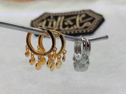 1 carat gold plated bali style earrings t4trendz