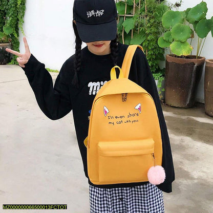 17 inch casual backpack 4 PCs set Markaz