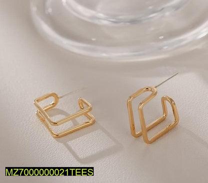 Double square casual earrings t4trendz