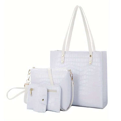 4pcs leather handbag Little chic
