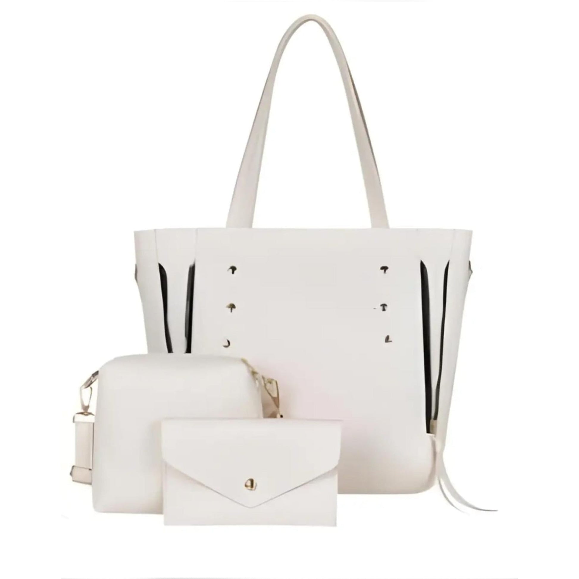 3pcs tote leather handbag Little chic