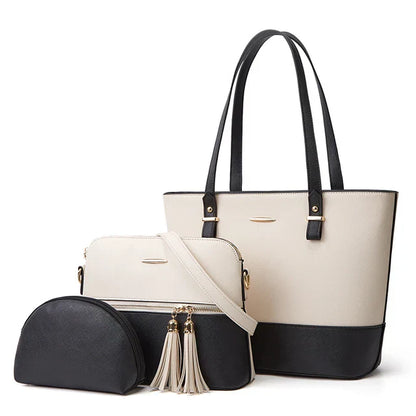 Shop Large Capacity Premium 3pcs Handbag Set at T4Trendz t4trendz
