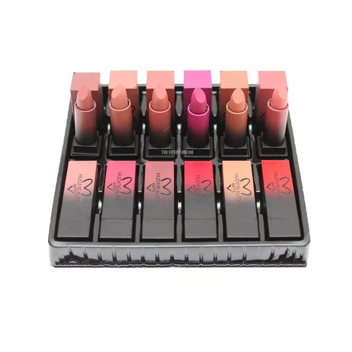 Huda Beauty Matte Lipstick Set (12 Pcs)