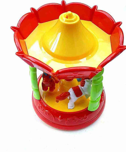 3D Light-Up Musical Merry-Go-Round Carousel Toy – Spinning Music & LED Ride for Kids