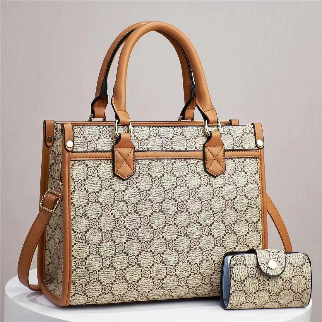 2pcs Luxury Leather Handbag